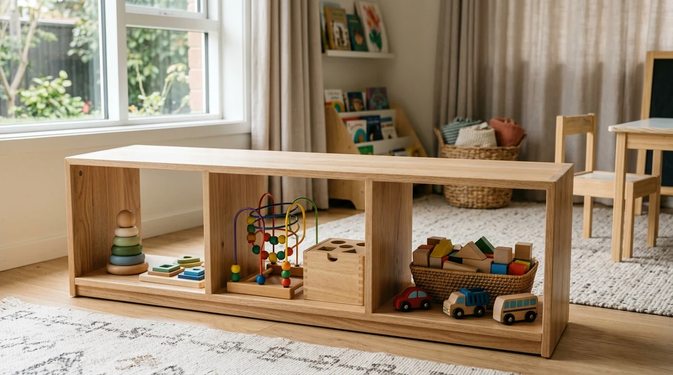 Comparación de balda Montessori por edades, con materiales sencillos para decidir qué comprar después