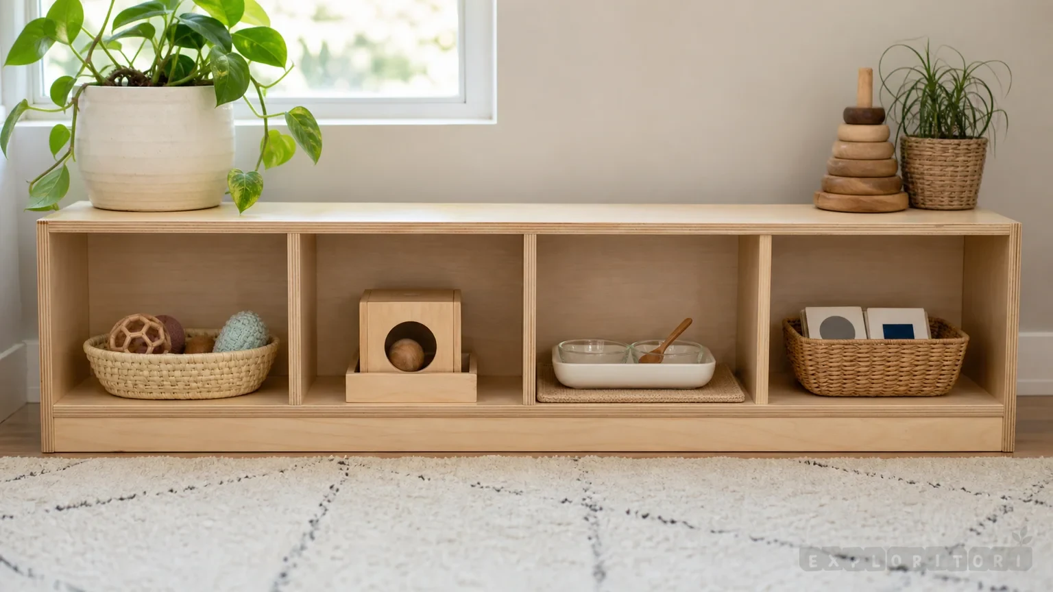 Montessori Shelfwork by Age: 6 to 36 Months